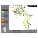 M011-Beardstown, Latino Population Percentages, by Census Blocks, Census 2010