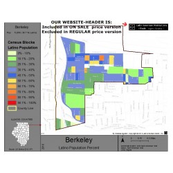 M011-Berkeley, Latino Population Percentages, by Census Blocks, Census 2010