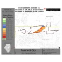 M011-Fairmont City, Latino Population Percentages, by Census Blocks, Census 2010