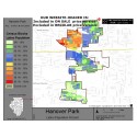 M011-Hanover Park, Latino Population Percentages, by Census Blocks, Census 2010