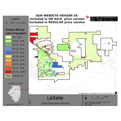 M011-LaSalle, Latino Population Percentages, by Census Blocks, Census 2010