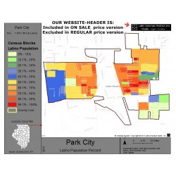 M011-Park City, Latino Population Percentages, by Census Blocks, Census 2010