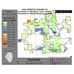 M011-Plainfield, Latino Population Percentages, by Census Blocks, Census 2010