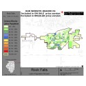 M011-Rock Falls, Latino Population Percentages, by Census Blocks, Census 2010