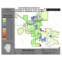 M011-Woodstock, Latino Population Percentages, by Census Blocks, Census 2010