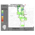 M111-Bridgeview, Latino Population Percentages, by Census Blocks, Census 2010