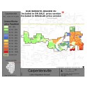 M111-Carpentersville, Latino Population Percentages, by Census Blocks, Census 2010