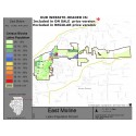 M111-East Moline, Latino Population Percentages, by Census Blocks, Census 2010