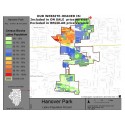 M111-Hanover Park, Latino Population Percentages, by Census Blocks, Census 2010