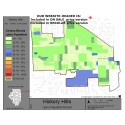 M111-Hickory Hills, Latino Population Percentages, by Census Blocks, Census 2010