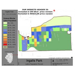 M111-Ingalls Park, Latino Population Percentages, by Census Blocks, Census 2010