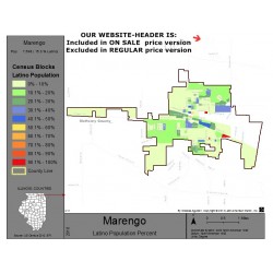 M111-Marengo, Latino Population Percentages, by Census Blocks, Census 2010