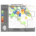 M111-Wheeling, Latino Population Percentages, by Census Blocks, Census 2010