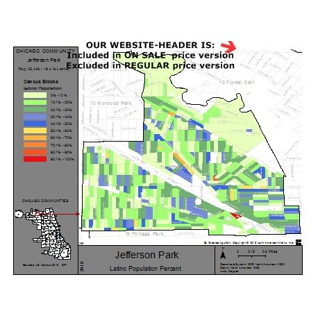 M61-JEFFERSON PARK, Latino Population Percentages, by Census Blocks, Census 2010