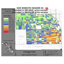 M61-PORTAGE PARK, Latino Population Percentages, by Census Blocks, Census 2010