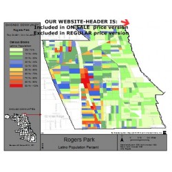 M61-ROGERS PARK, Latino Population Percentages, by Census Blocks, Census 2010