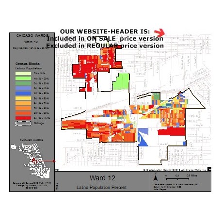 M81-Ward 12, Latino Population Percentages, by Census Blocks, Census 2010