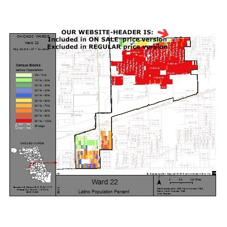 M81-Ward 22, Latino Population Percentages, by Census Blocks, Census 2010