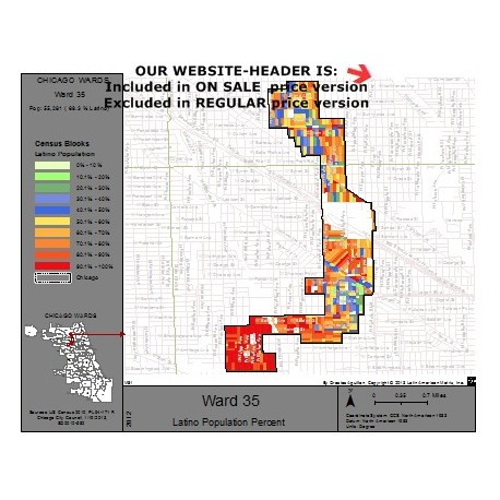 M81-Ward 35, Latino Population Percentages, by Census Blocks, Census 2010