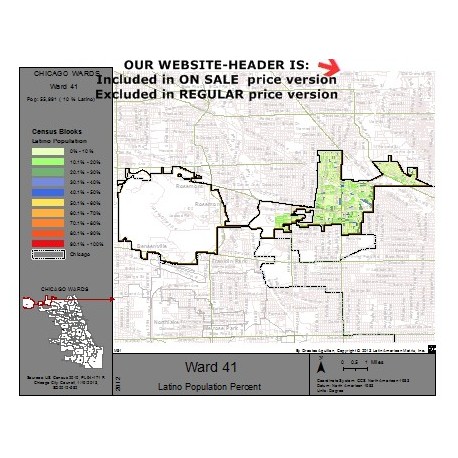 M81-Ward 41, Latino Population Percentages, by Census Blocks, Census 2010