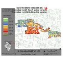 M41-IL House District 39, Latino Population Percentages, by Census Blocks, Census 2010