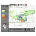 M41-IL House District 44, Latino Population Percentages, by Census Blocks, Census 2010