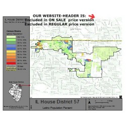 M41-IL House District 57, Latino Population Percentages, by Census Blocks, Census 2010