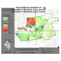 M41-IL House District 84, Latino Population Percentages, by Census Blocks, Census 2010