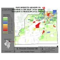 M41-IL House District 86, Latino Population Percentages, by Census Blocks, Census 2010