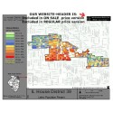 M42-IL House District 39, Latino Population Percentages, by Census Blocks, Census 2010