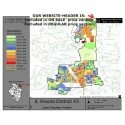 M42-IL House District 43, Latino Population Percentages, by Census Blocks, Census 2010