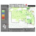 M42-IL House District 54, Latino Population Percentages, by Census Blocks, Census 2010