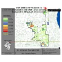 M42-IL House District 59, Latino Population Percentages, by Census Blocks, Census 2010