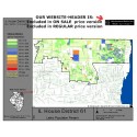 M42-IL House District 61, Latino Population Percentages, by Census Blocks, Census 2010