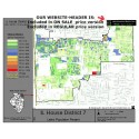 M42-IL House District 7, Latino Population Percentages, by Census Blocks, Census 2010