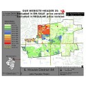 M42-IL House District 84, Latino Population Percentages, by Census Blocks, Census 2010