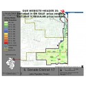 M51-IL Senate District 17, Latino Population Percentages, by Census Blocks, Census 2010