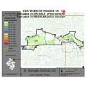 M51-IL Senate District 28, Latino Population Percentages, by Census Blocks, Census 2010