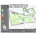 M51-IL Senate District 5, Latino Population Percentages, by Census Blocks, Census 2010