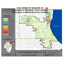 M71-IL US Congress District 10, Latino Population Percentages, by Census Blocks, Census 2010