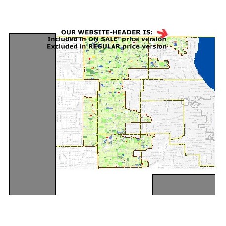 M71-IL US Congress District 14, Latino Population Percentages, by Census Blocks, Census 2010