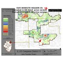 M72-IL US Congress District 11, Latino Population Percentages, by Census Blocks, Census 2010