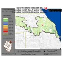 M72-IL US Congress District 9, Latino Population Percentages, by Census Blocks, Census 2010