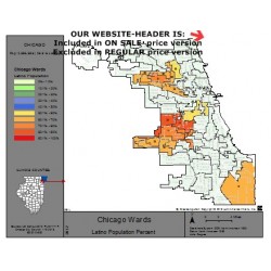 M81L-Chicago Latino Wards, Latino Population Percentages, by Ward, Census 2010