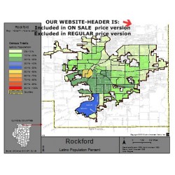 M13-Rockford, Latino Population Percentages, by Census Tracts, Census 2010