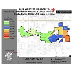 M14-Carpentersville, Latino Population Percentages, by Census Tracts, Census 2010