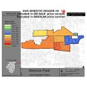 M14-Melrose Park, Latino Population Percentages, by Census Tracts, Census 2010
